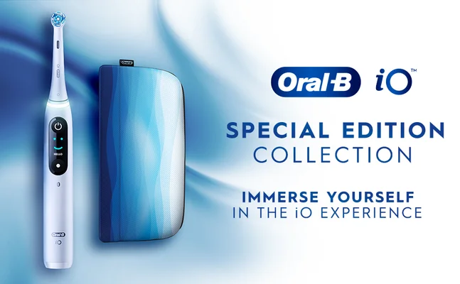 Oral B IO special edition collection. Immerse yourself in the io experience.
