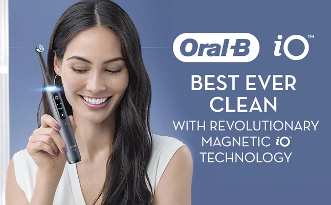 Oral B best ever clean with revolutionay Magnetic iO Technology