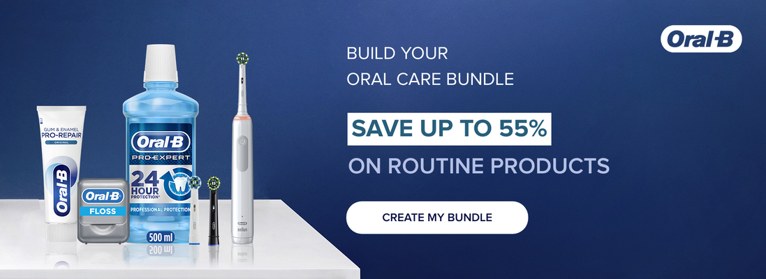 Build your oral care bundle. Save up t0 55% on routine products. Create my bundle