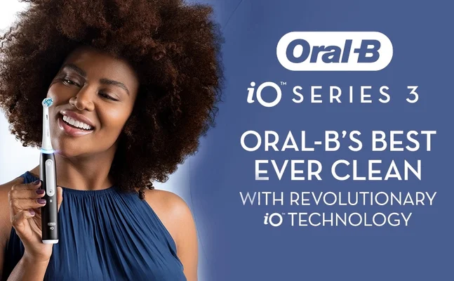 Oral-B io series 3. Oral-B's best ever clean with revolutionary io technology.