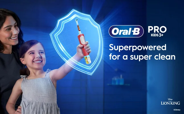 Oral-B PRO KIDS 3+ Superpowered for a super clean. DISNEY THE LION KING ©Disney.