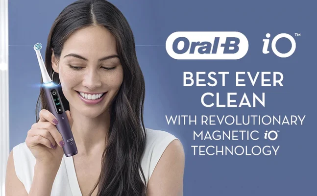 Oral B IO best ever clean with revolutionay Magnetic iO Technology