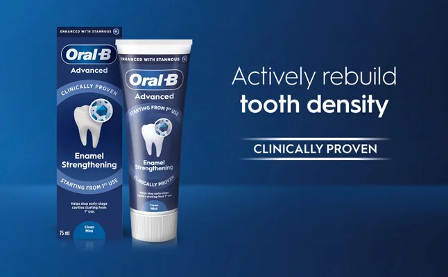 Actively rebuild tooth density. Clinically proven.