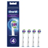 Oral-B 3D White Toothbrush Head with CleanMaximiser Technology, Pack of 4 Counts