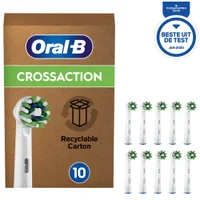Oral-B CrossAction Toothbrush Head with CleanMaximiser Technology, Pack of 10, Mailbox Sized Pack
