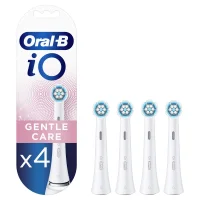 Oral-B iO Gentle Care Toothbrush Heads, Pack of 4 Counts, Mailbox Sized Pack