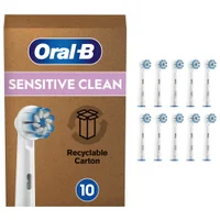 Oral-B Sensitive Clean Toothbrush Head, Pack of 10 Counts, Mailbox Sized Pack