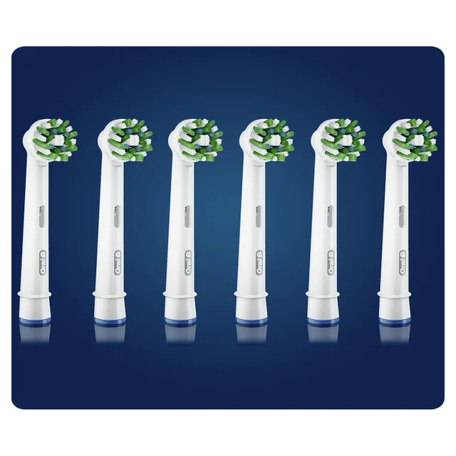 Oral B Crossaction Toothbrush Head with CleanMaximiser Technology, 6 pack
