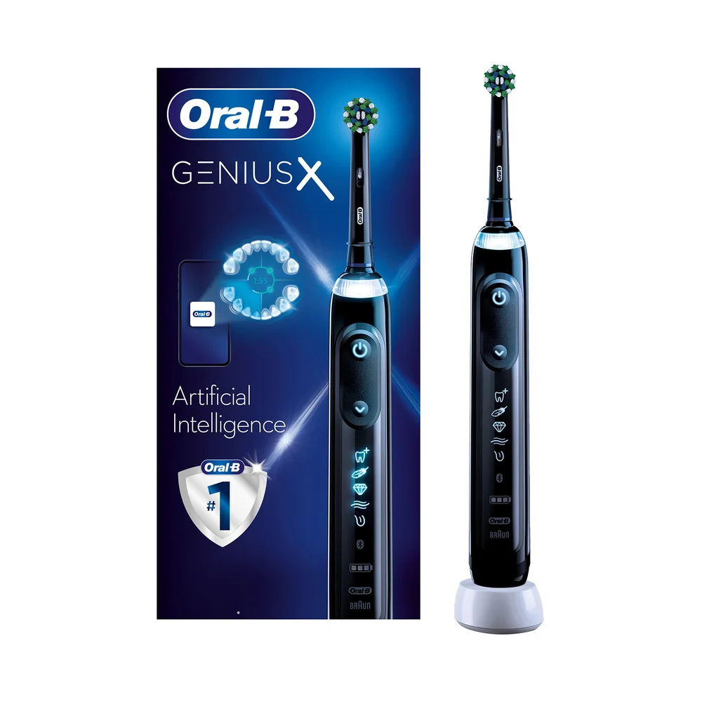 Oral B Genius X Black Electric Toothbrush Designed by Braun Image 1