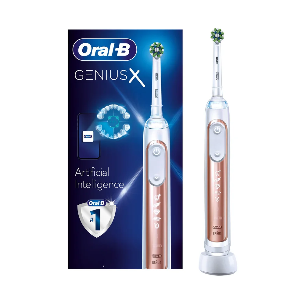 Oral B Genius X Rose Gold Electric Toothbrush Designed by Braun Image 1