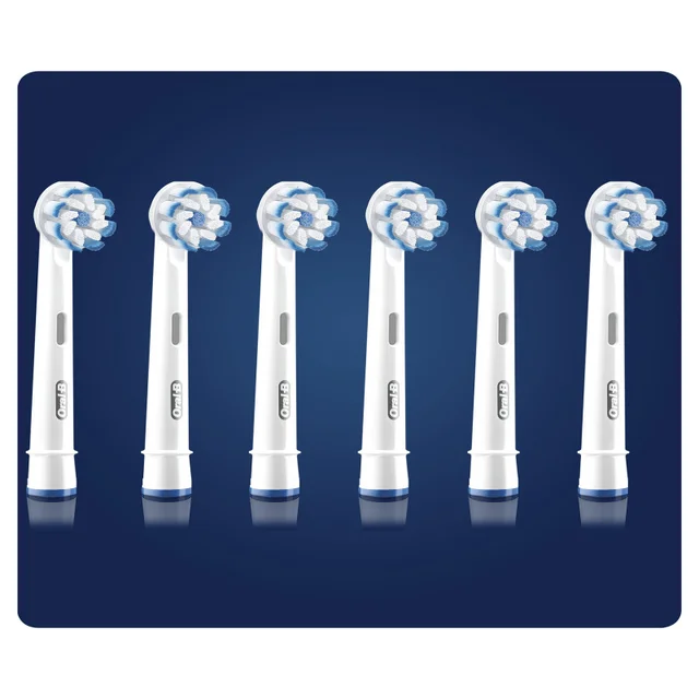 Oral-B Sensitive Clean Toothbrush Head, Pack of 6 Counts