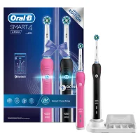 Oral B Smart 4 - 4900- Electric Toothbrushes - Duo Pack