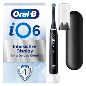Oral-B iO 6 Black Electric Toothbrush Designed By Braun