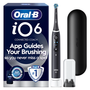Oral-B iO6 Black Lava Electric Toothbrush + Travel Case