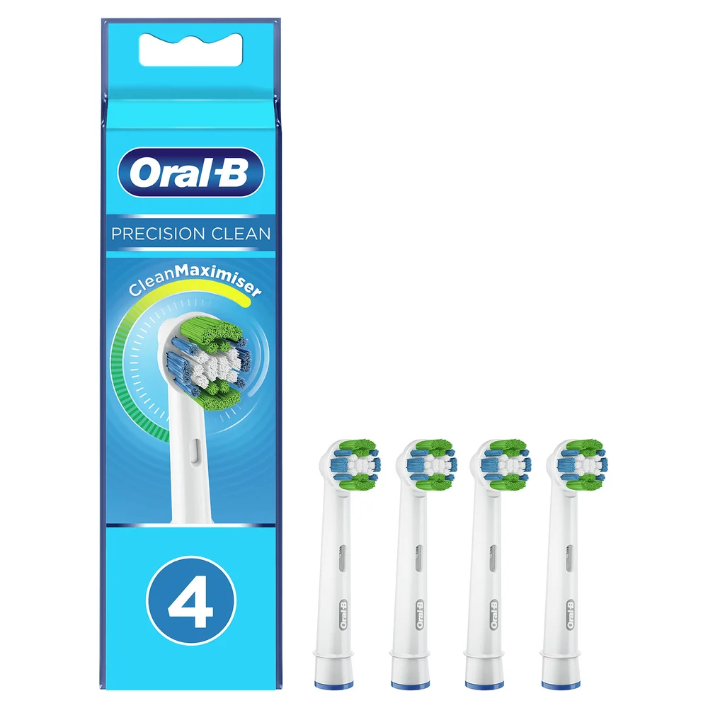 Oral B Precision Clean Toothbrush Head with CleanMaximiser Technology, Pack of 4 Counts Image 1