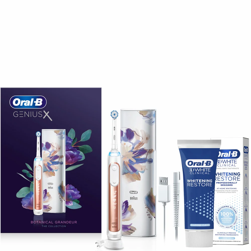 Genius X Limited Edition Electric Toothbrush Rose Gold + Free 3D White Toothpaste Image 1