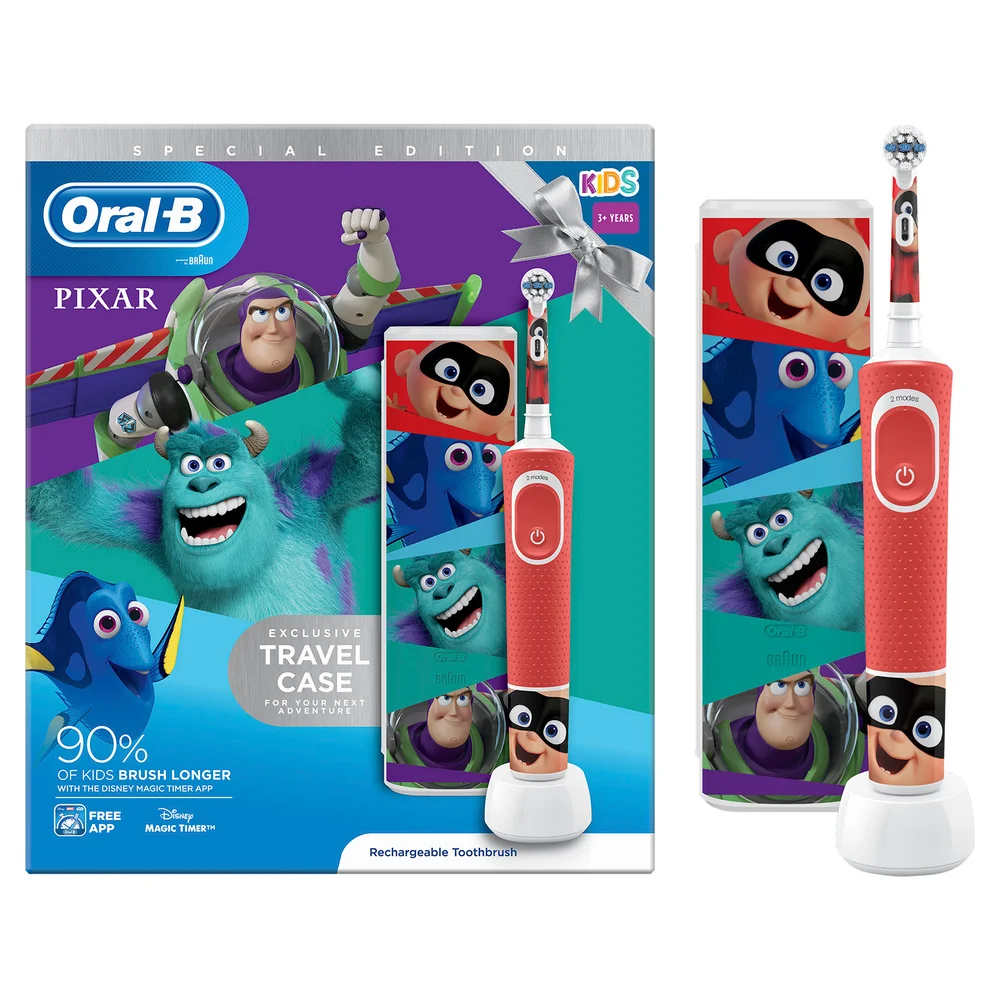 Best of Pixar Electric Toothbrush Gift Set & Free Travel Case for Ages 3+ Image 1