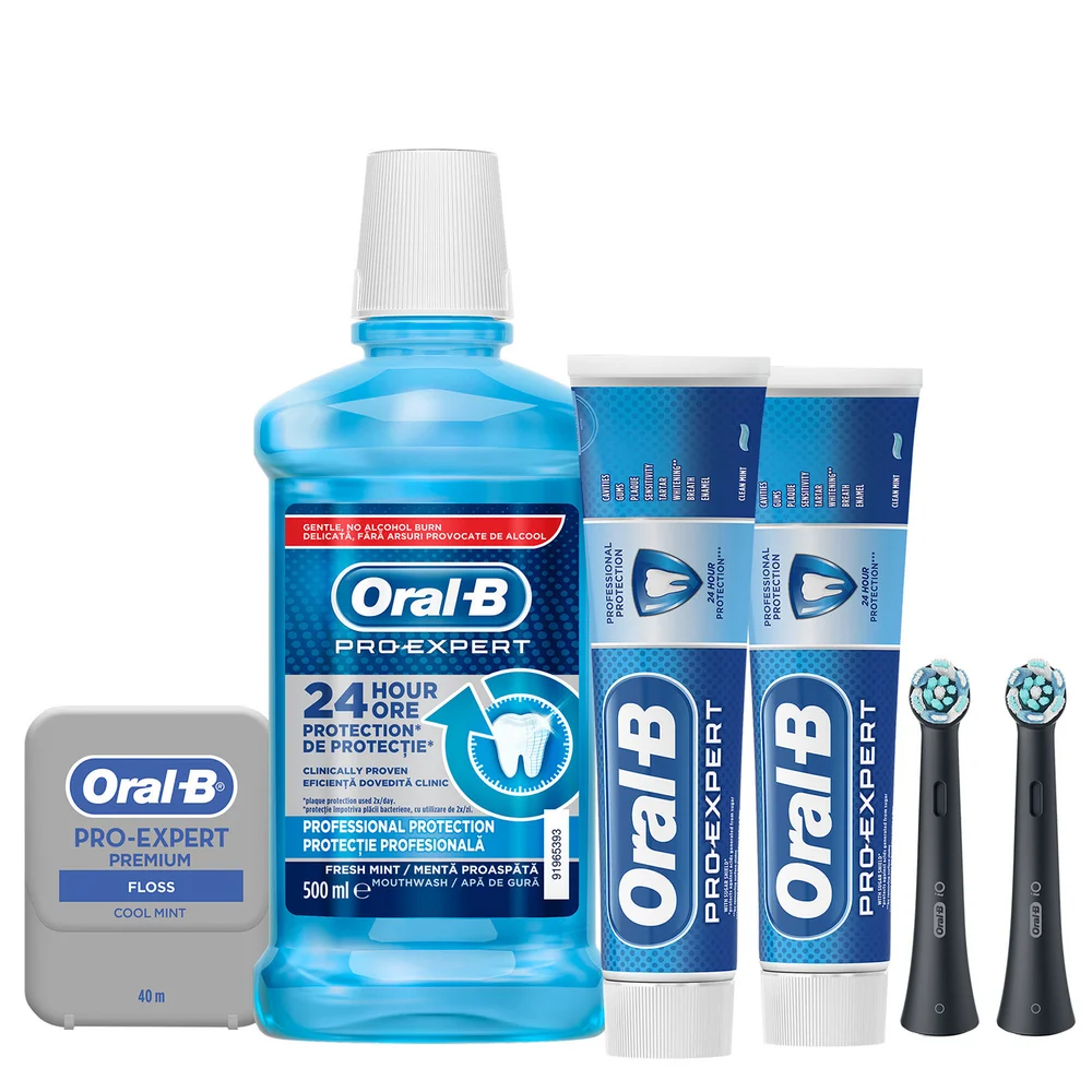 Oral B iO Ultimate Clean Black Pro-Expert Bundle - Every 3 Months Image 1