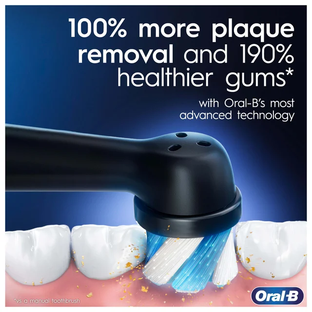 Oral B iO8 Black Electric Toothbrush with Zipper Case