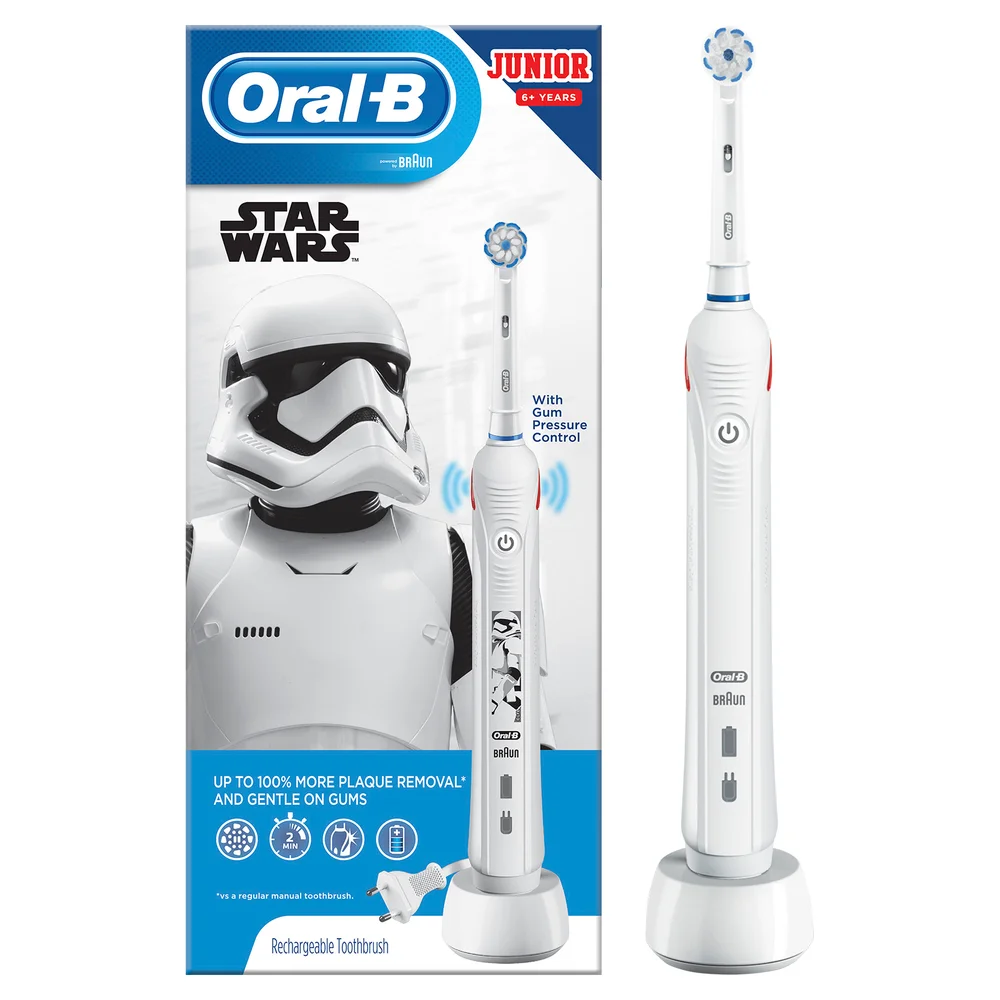 Oral B Junior Star Wars Electric Rechargeable Toothbrush for Ages 6+ Image 1