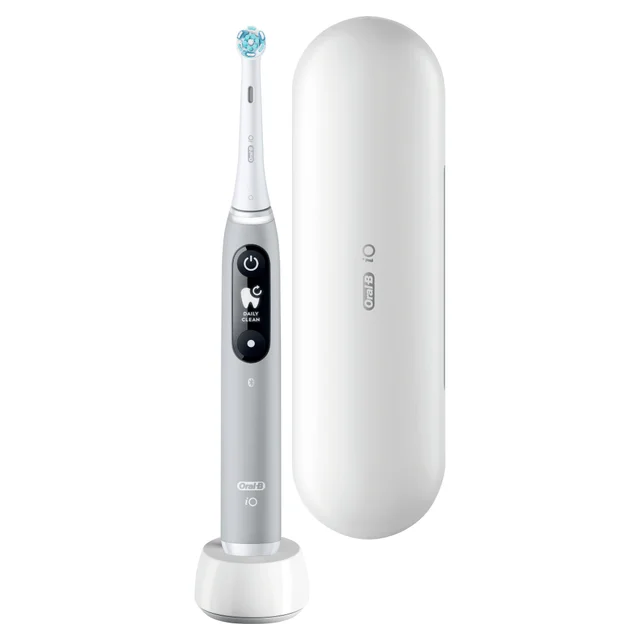 Oral B iO6 Duo Pack Black & Grey Electric Toothbrush with Travel Case