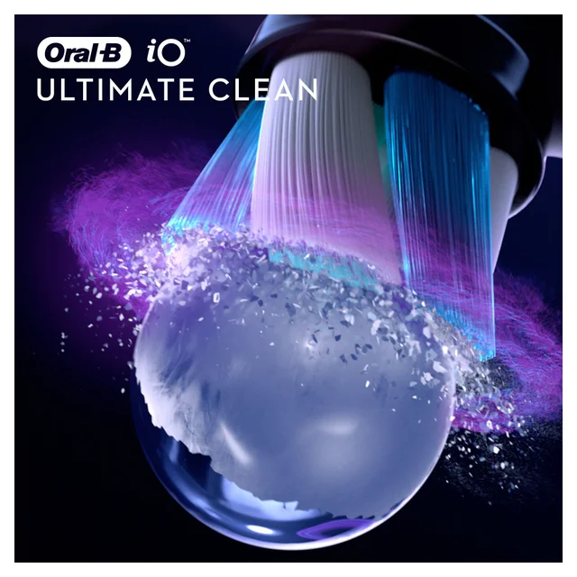Oral B iO Ultimate Clean Black Toothbrush Heads, 4 pack