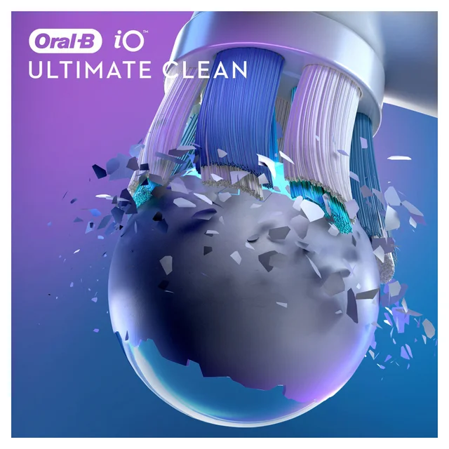 Oral B iO Ultimate Clean White Toothbrush Heads, 4 pack