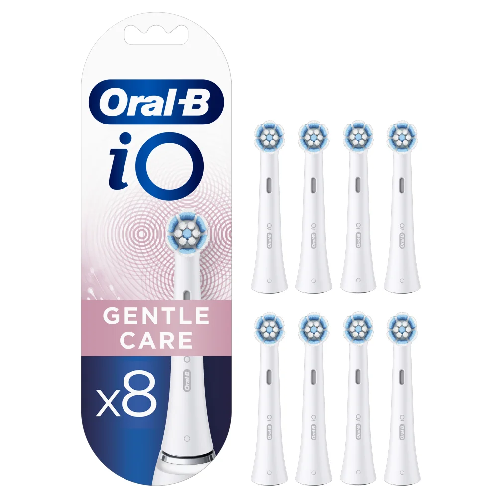 Oral B iO Gentle Care Toothbrush Heads, Pack of 8 Counts Image 1