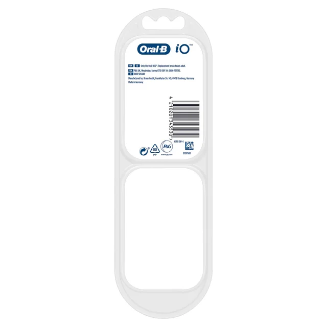Oral B iO Ultimate Clean White Toothbrush Heads, Pack of 8 Counts