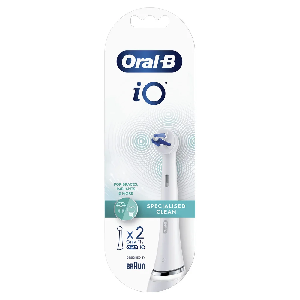 Oral B iO Specialised Clean Brush Heads, 2 Pieces Image 1