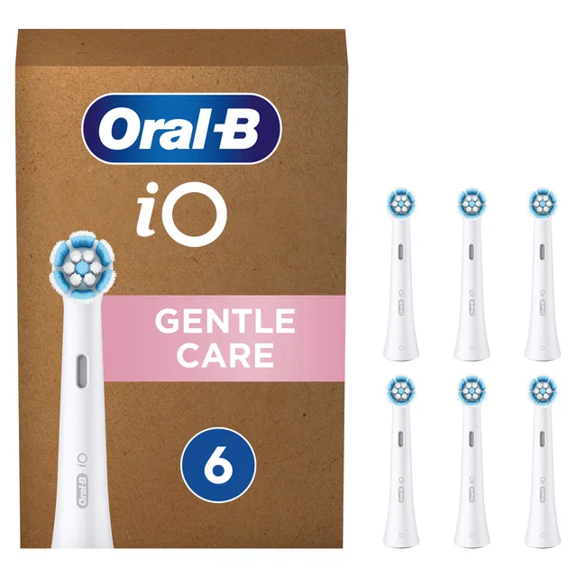 Oral-B iO Gentle Clean Toothbrush Heads Black 6 Pack