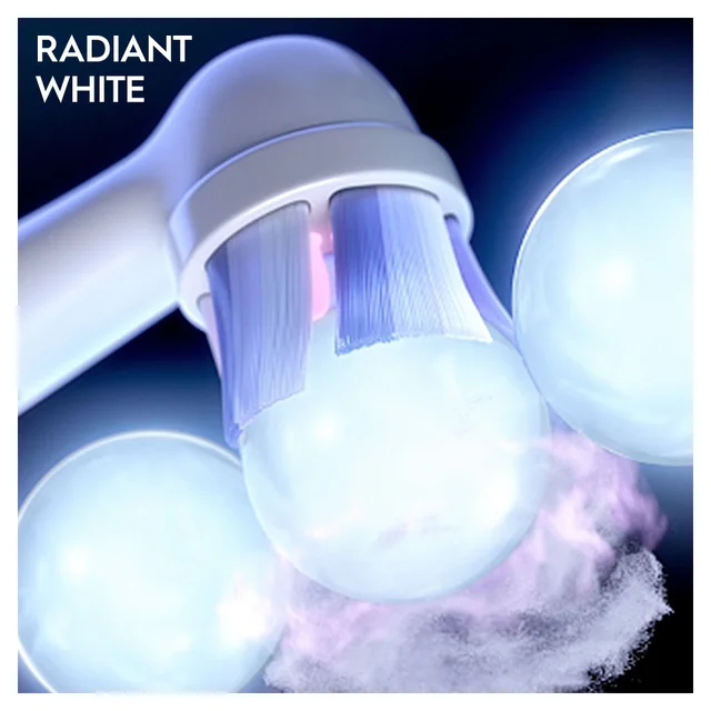 Oral-B iO Radiant White Toothbrush Heads Black 6 Pack