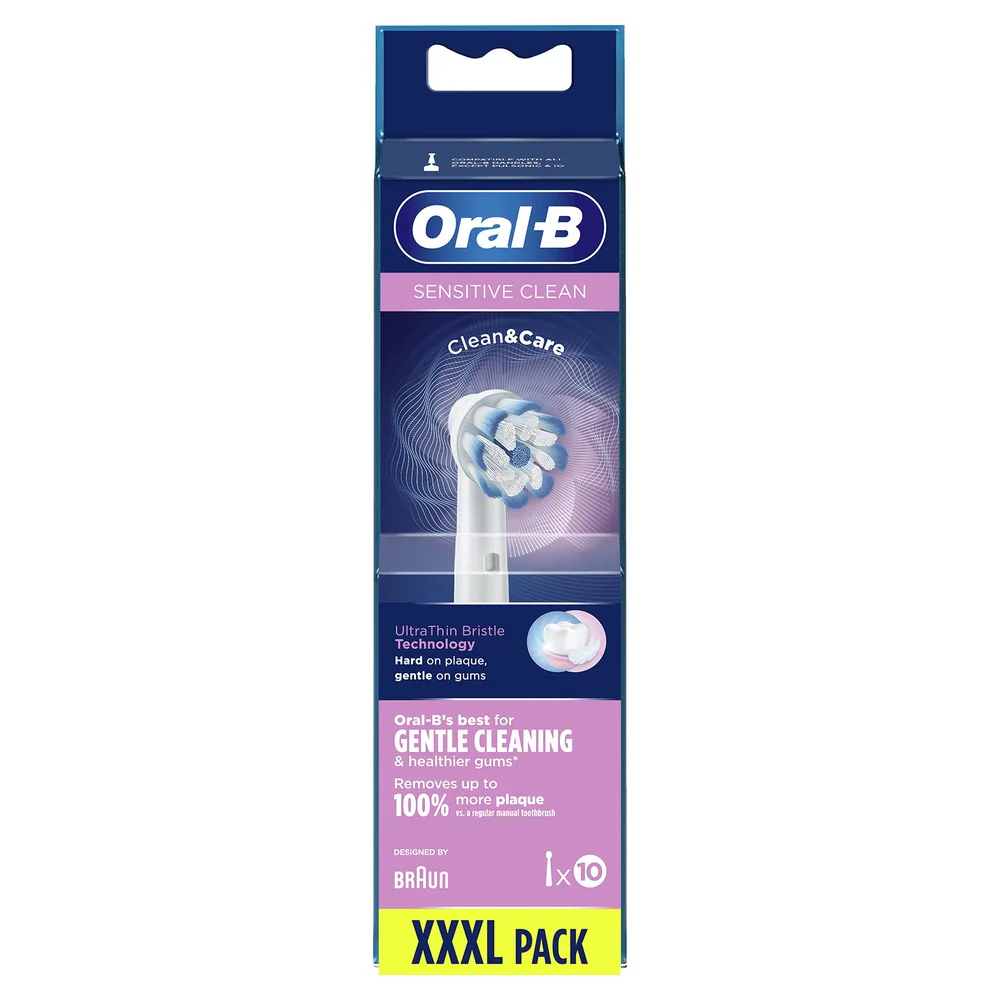 Oral B Sensitive Clean Brush Heads, 10 Pieces Image 1