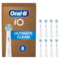 Oral-B iO Ultimate Clean Toothbrush Heads Black 8 Pack