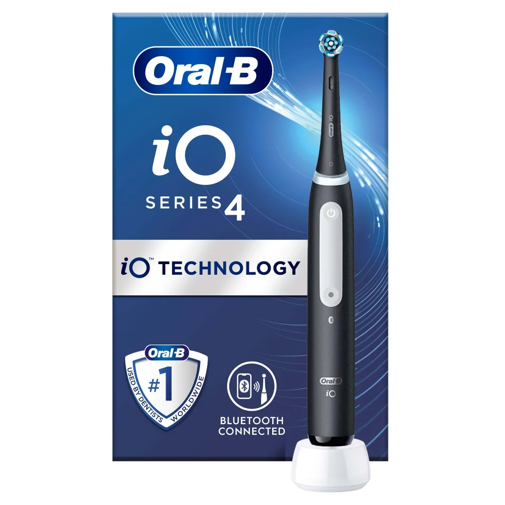 Oral-B iO4 Matte Black Electric Toothbrush Image 1