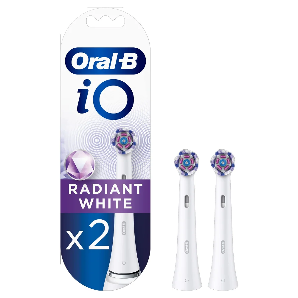 Oral B iO Radiant White Toothbrush Heads, Pack of 2 Counts Image 1