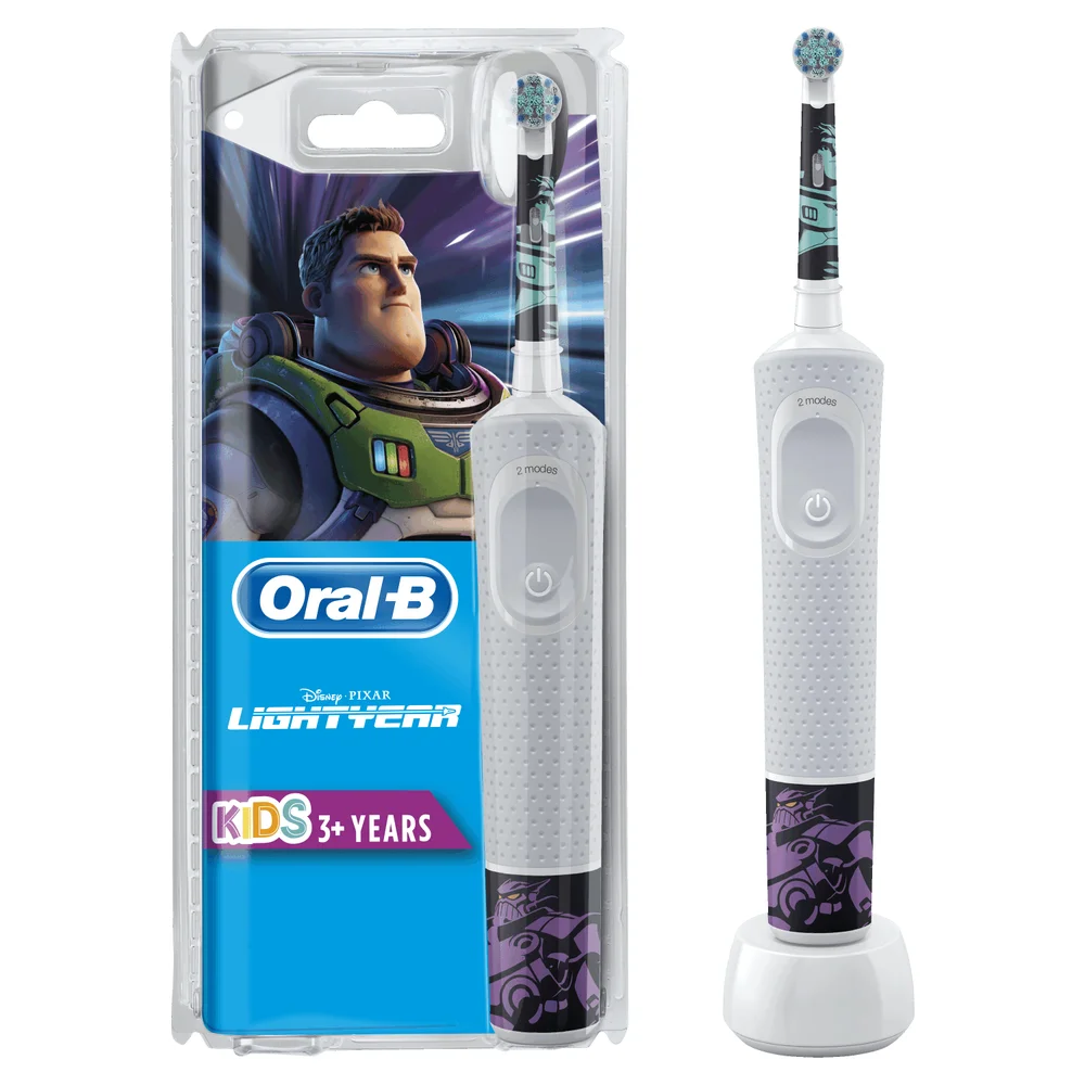 Oral B Kids Disney Lightyear Electric Toothbrush Designed By Braun, For Ages 3+ Image 1