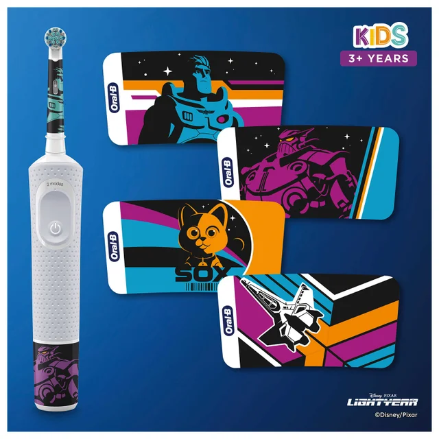 Oral B Kids Disney Lightyear Electric Toothbrush Designed By Braun, For Ages 3+