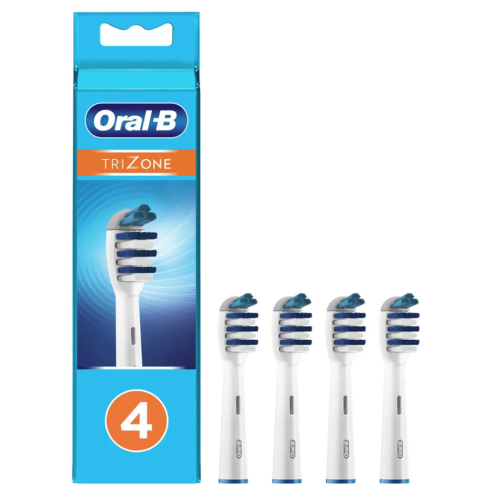 Oral B Trizone Replacement Toothbrush Head, 4 pack Image 1