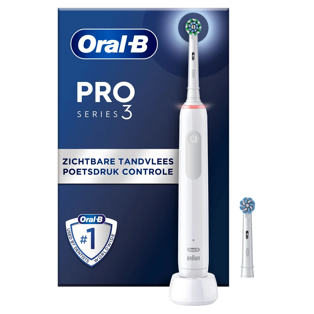 Oral B Pro 3 - 3000 - White Electric Toothbrushes Image 1