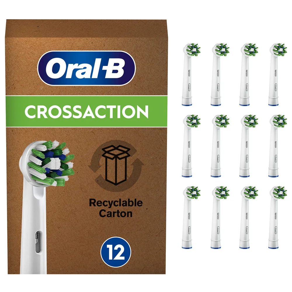 Oral B Cross Action Toothbrush Heads, 12 pack Image 1