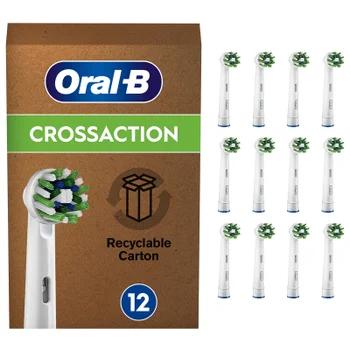 Oral B Cross Action Toothbrush Heads, 12 pack