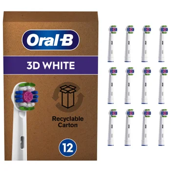 Oral B 3D White Toothbrush Heads, 12 pack