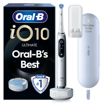 Oral B iO10 Cosmic Black Electric Toothbrush with Charging Travel Case