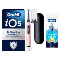 Oral B iO5 Pink Electric Toothbrush Designed By Braun