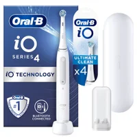 Oral-B iO4 White Electric Toothbrush with Travel Case