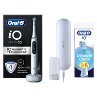 Oral-B iO10 Stardust White Electric Toothbrush with Charging Travel Case - undefined undefined