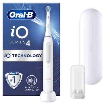 Oral-B iO4 White Electric Toothbrush with Travel Case