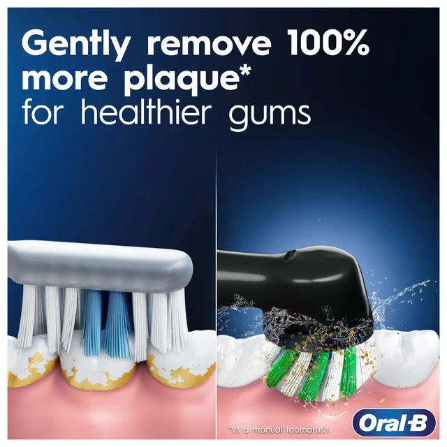 Oral B Pro 3900 Duo Pack of Two Electric Toothbrushes, Black & Black