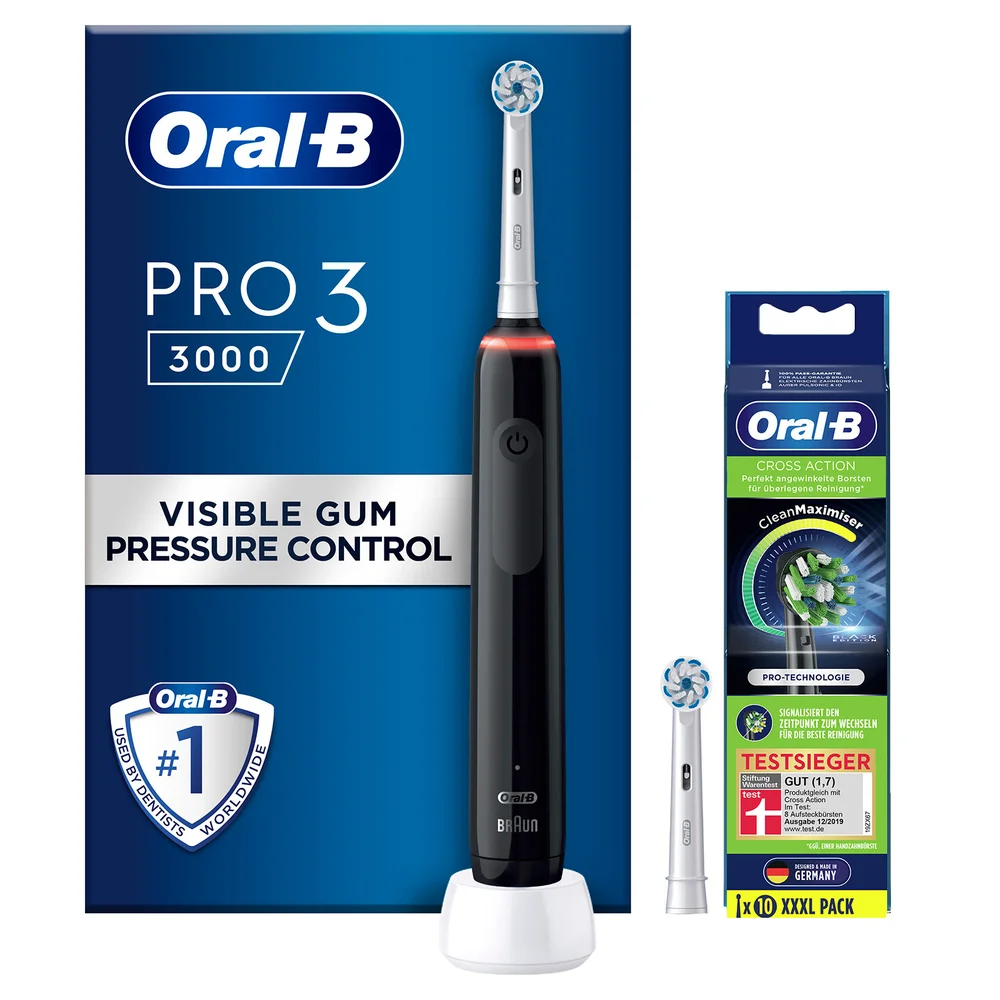 Oral B Pro3 3000 Sensitive Clean + 10 refills Image 1